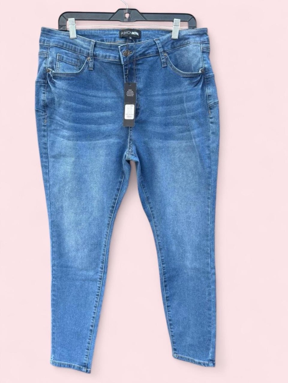 NWT Fashion Nova Classic High Rise Stretch Denim Jeans Womens Plus Size 16